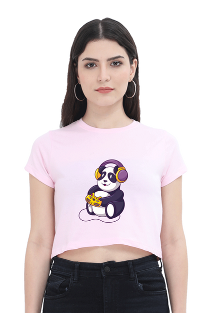 Gamer Panda Crop Top