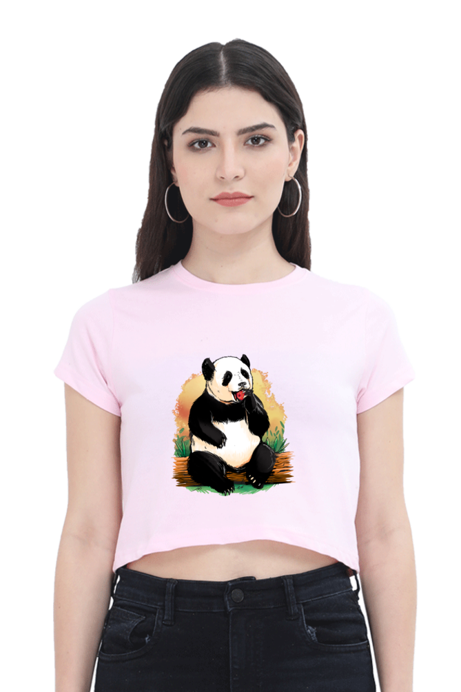 Panda Apple Crop Top