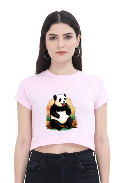 Panda Apple Crop Top