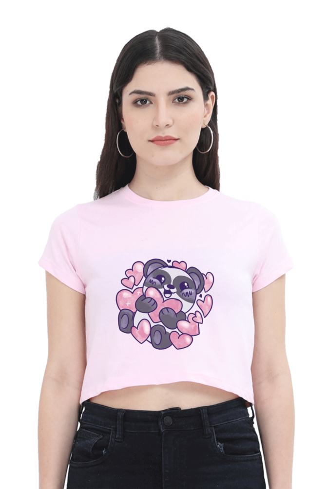 Panda Love Crop Top