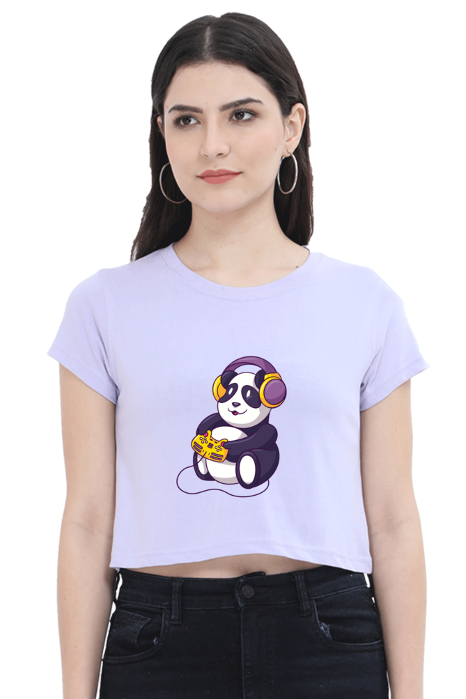 Gamer Panda Crop Top