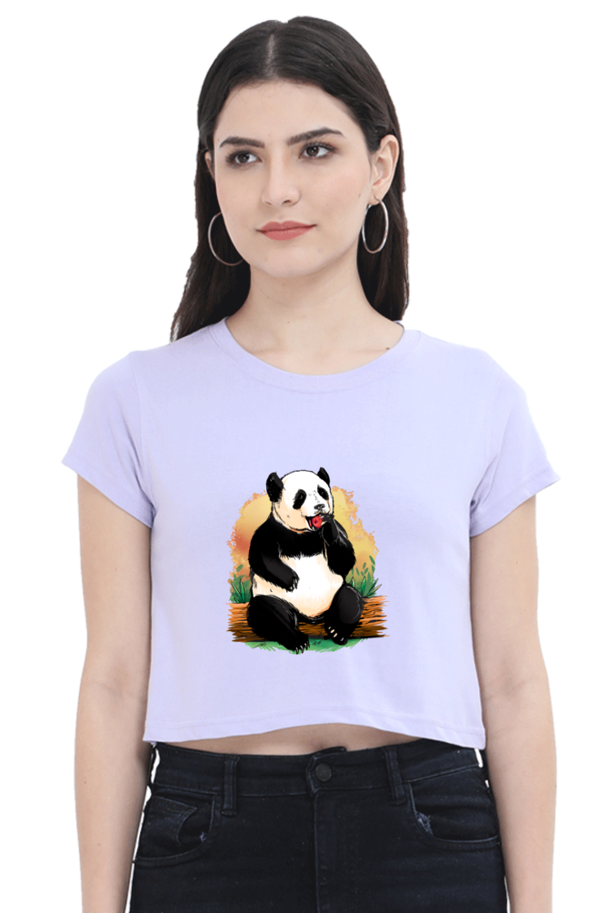 Panda Apple Crop Top