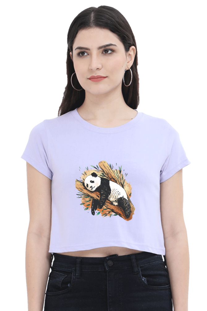 Sleeping Panda Crop Top