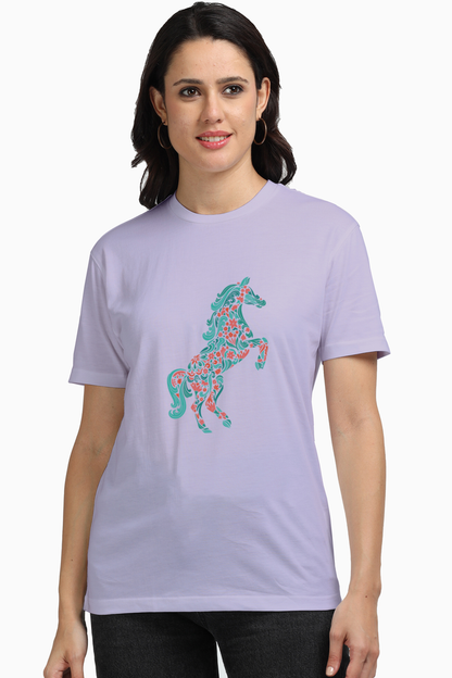 Floral Horse Supima T-Shirts