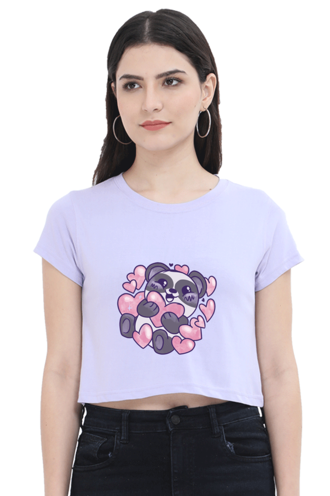 Panda Love Crop Top