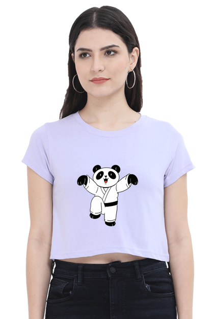 Karate Panda Crop Top