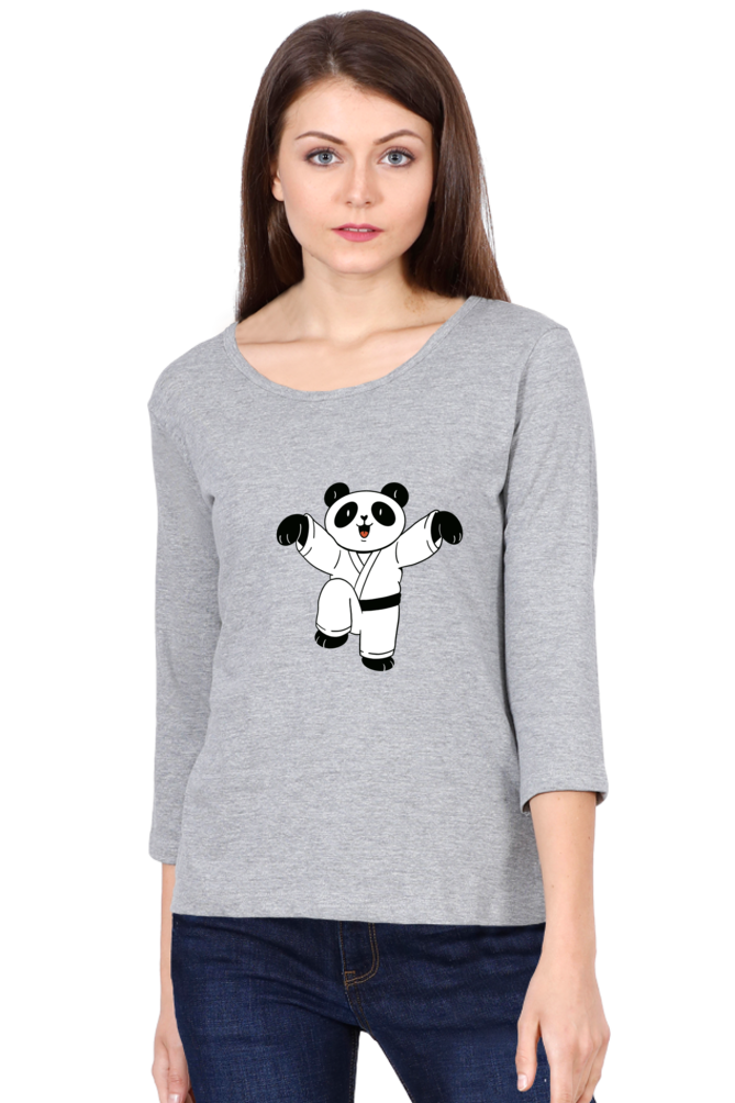 Karate Panda Round Neck Full Sleeve