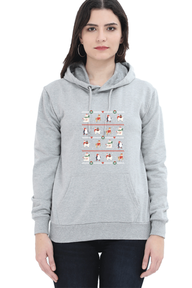 Ugly Sweater Animals Hooded Sweat Shirt