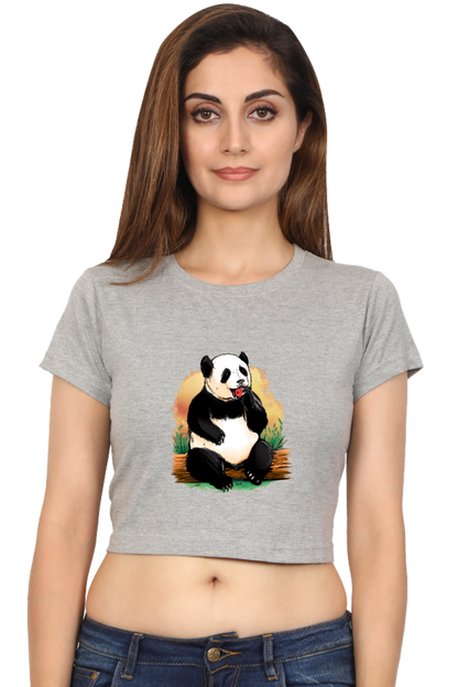 Panda Apple Crop Top