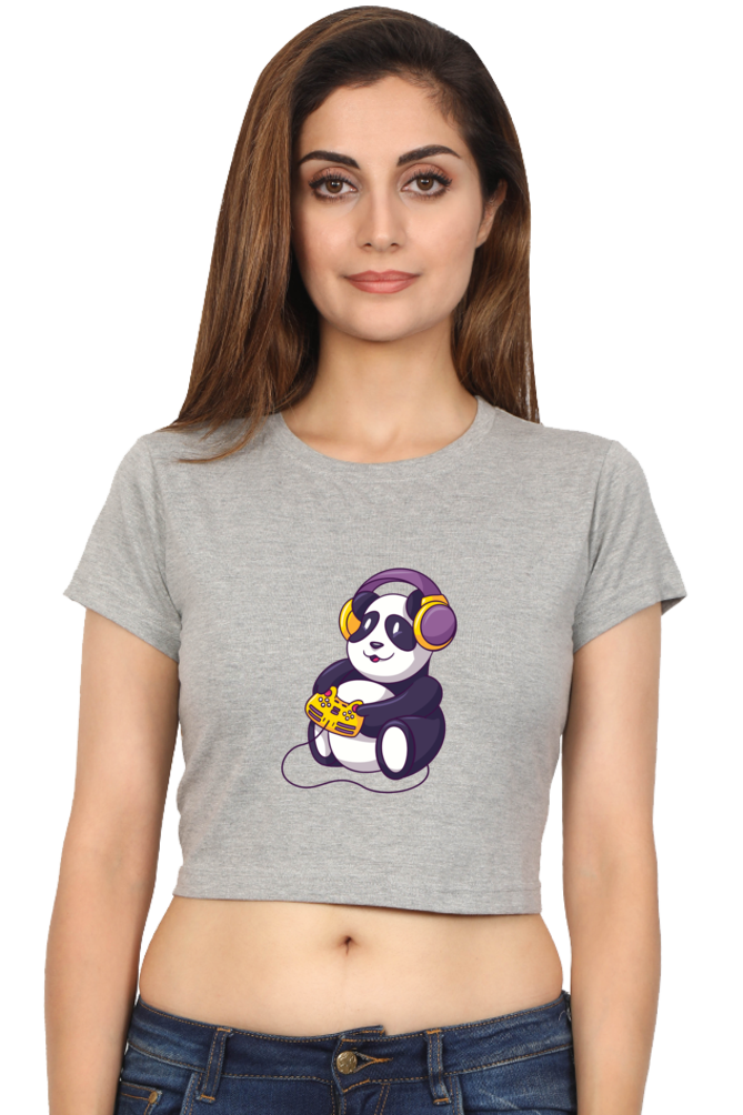 Gamer Panda Crop Top