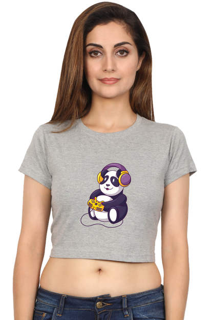 Gamer Panda Crop Top