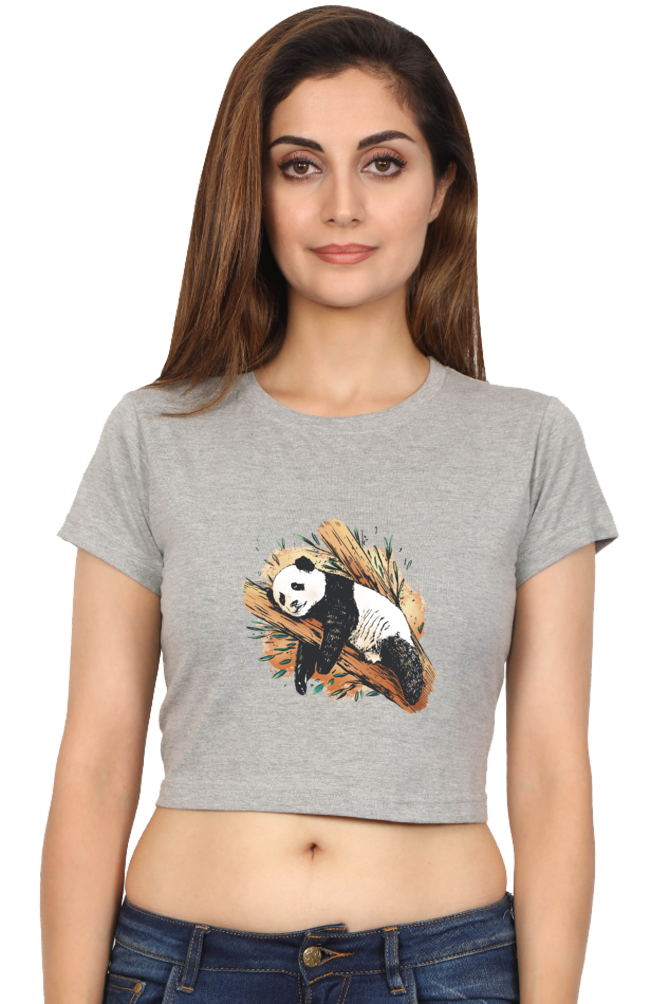 Sleeping Panda Crop Top