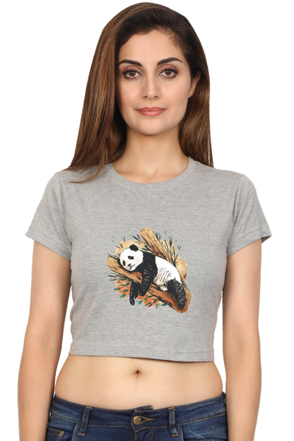 Sleeping Panda Crop Top