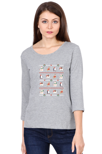 Ugly Sweater Animals Round Neck Full Sleeve