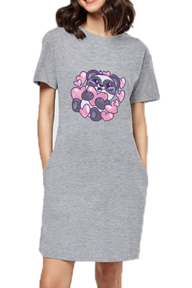 Panda Love T-Shirt Dress