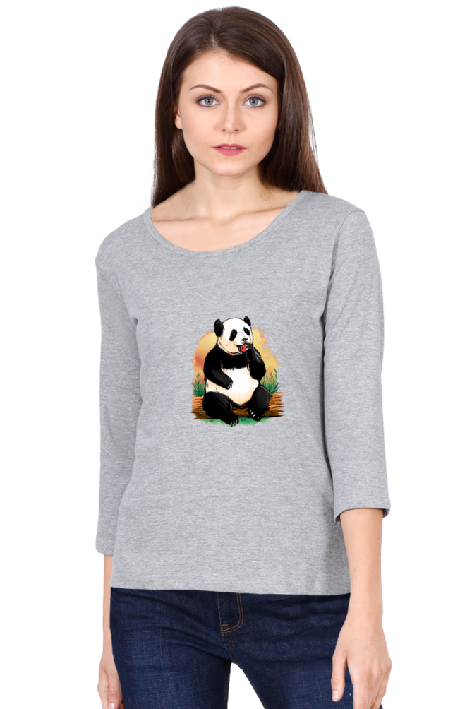 Panda Apple Round Neck Full Sleeve