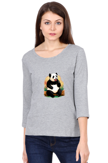 Panda Apple Round Neck Full Sleeve