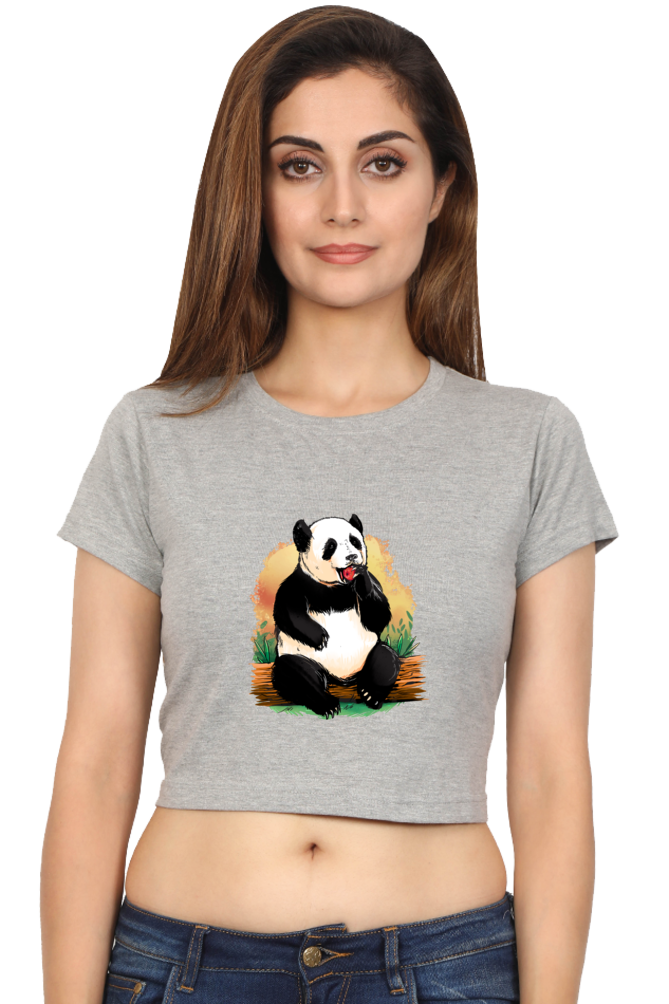 Panda Apple Crop Top