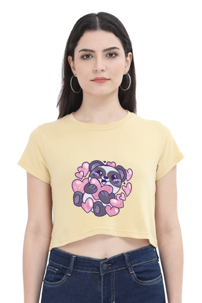 Panda Love Crop Top