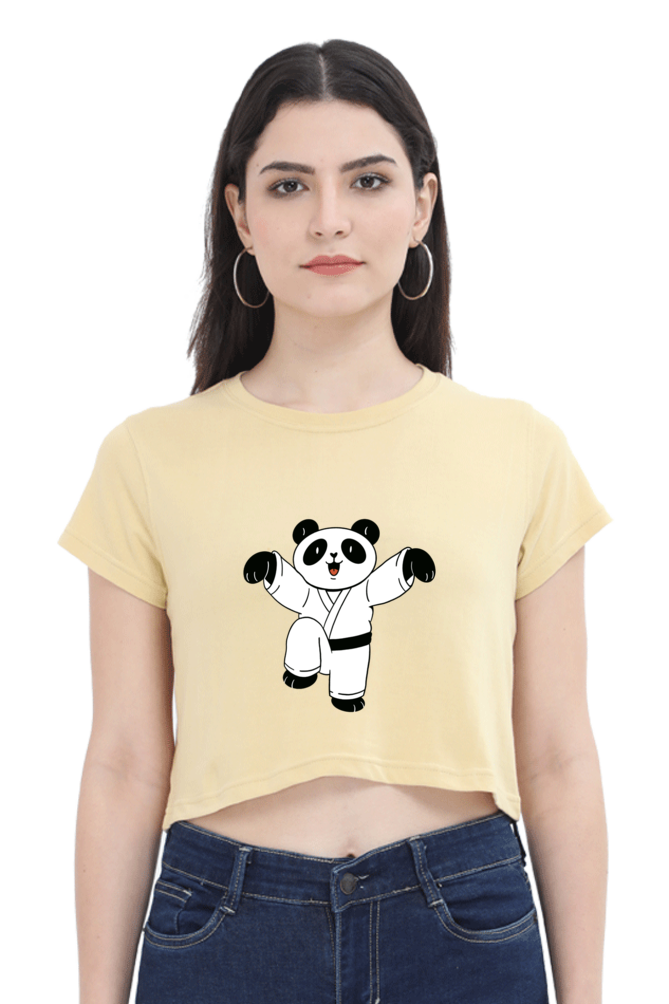 Karate Panda Crop Top