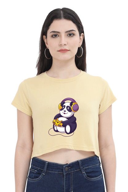 Gamer Panda Crop Top