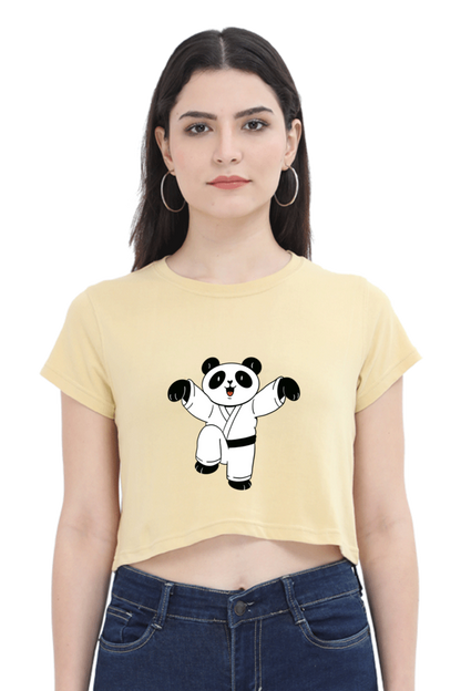 Karate Panda Crop Top