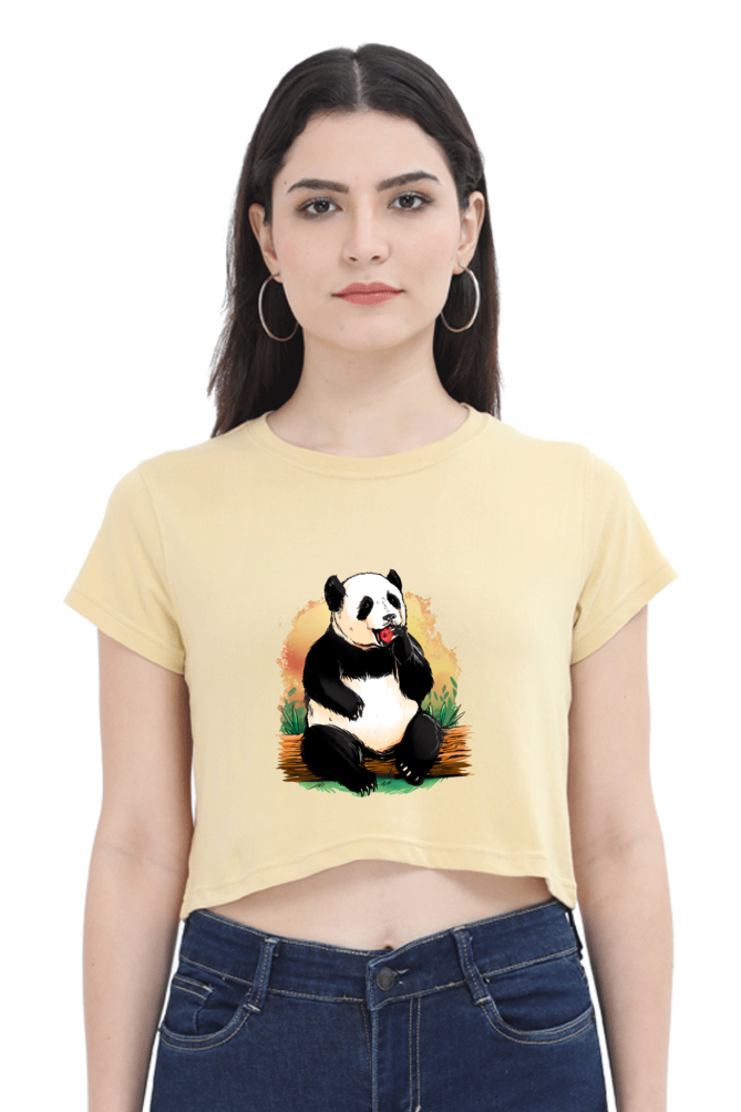 Panda Apple Crop Top