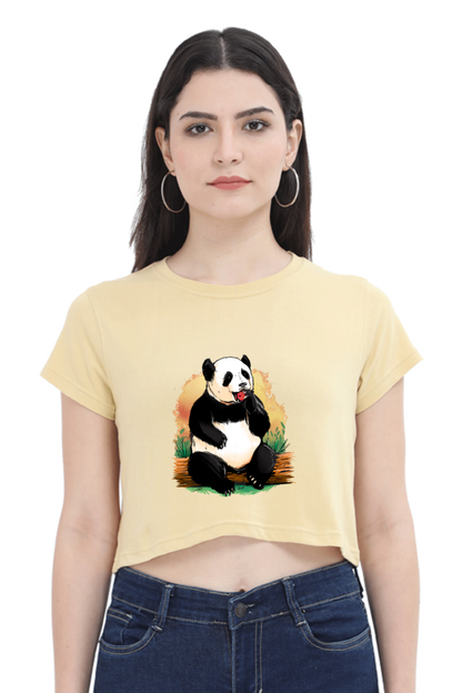 Panda Apple Crop Top