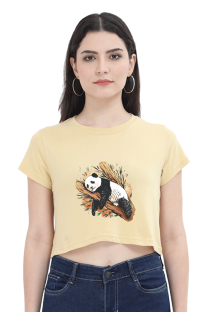 Sleeping Panda Crop Top