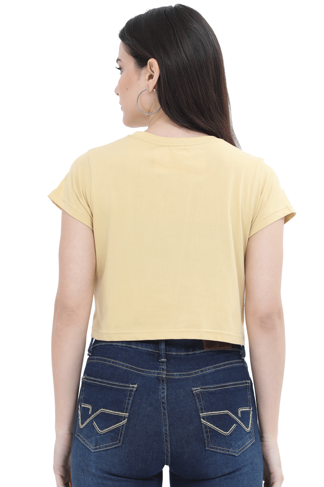 Golden Kawaii Crop Top