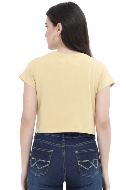 Golden Kawaii Crop Top