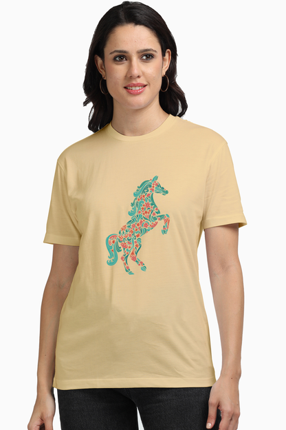 Floral Horse Supima T-Shirts