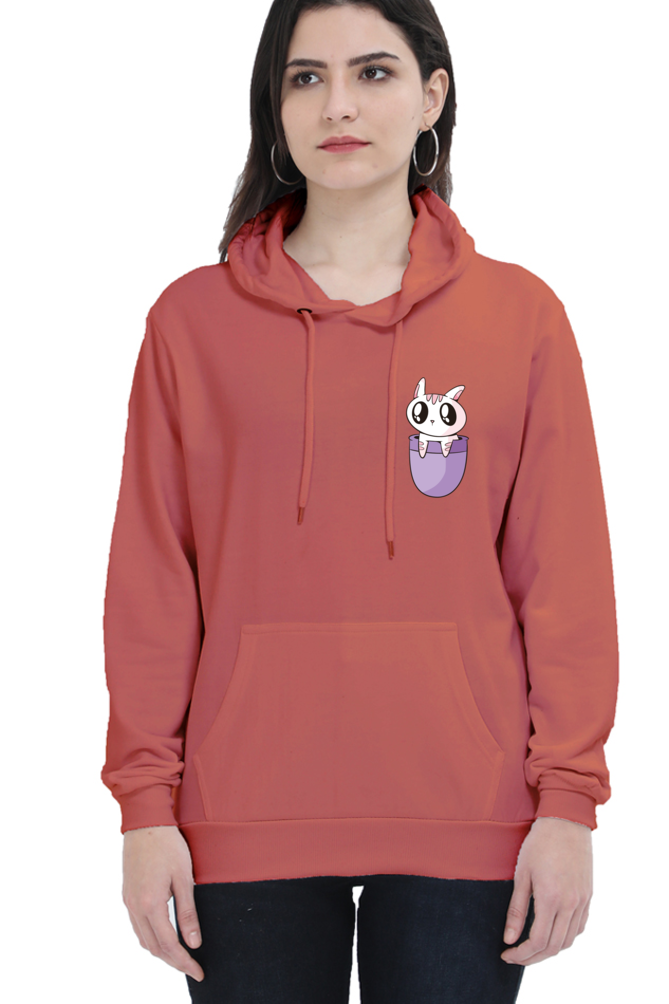 Pocket Cat Hooded Sweat Shirt