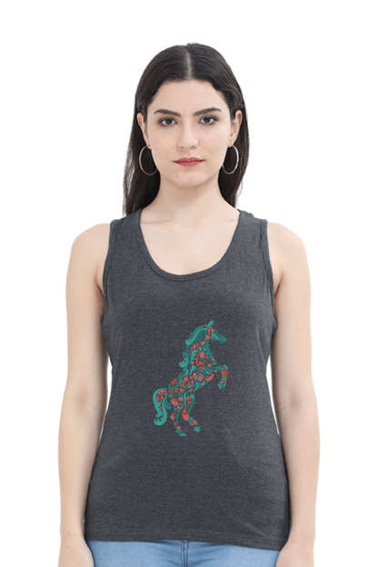 Floral Horse Tank Top