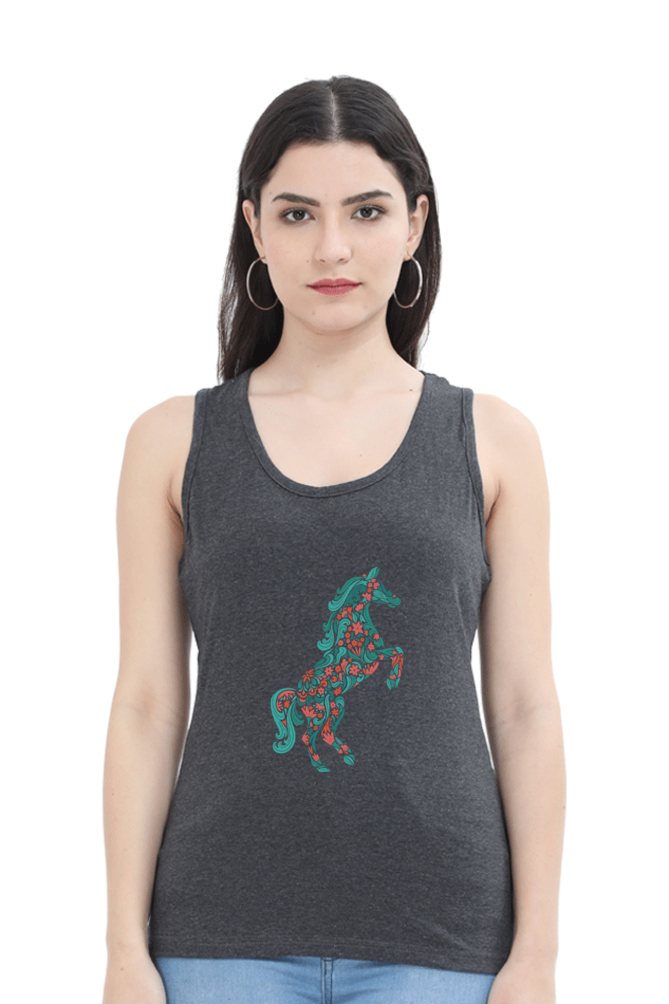 Floral Horse Tank Top