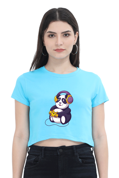 Gamer Panda Crop Top