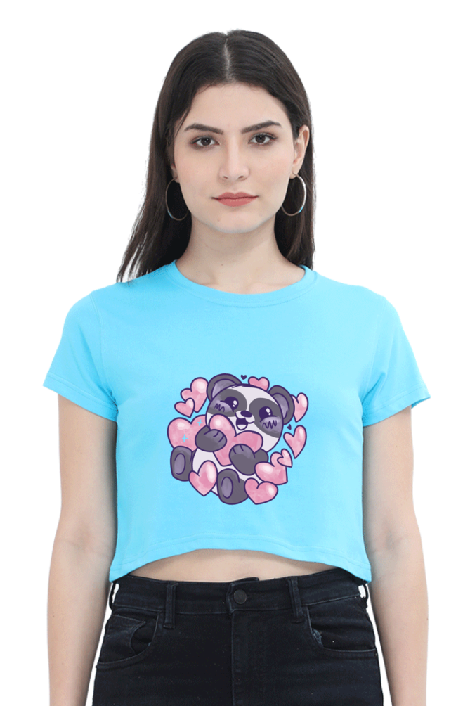 Panda Love Crop Top