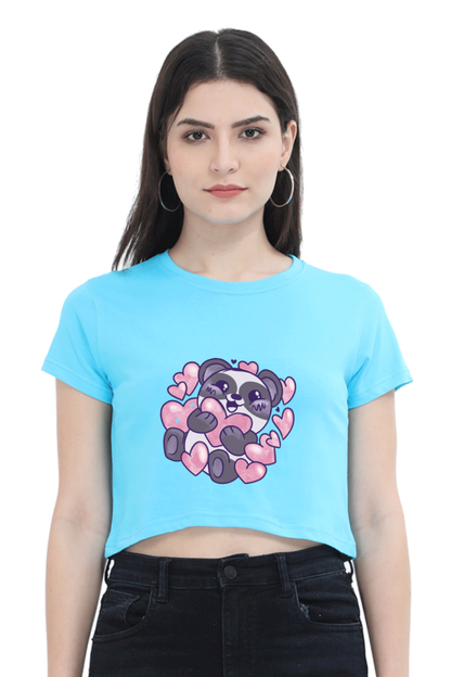 Panda Love Crop Top