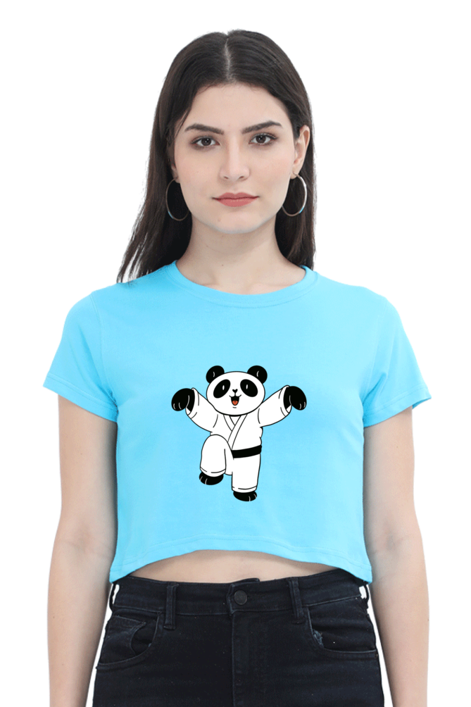 Karate Panda Crop Top