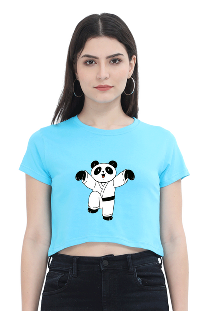 Karate Panda Crop Top