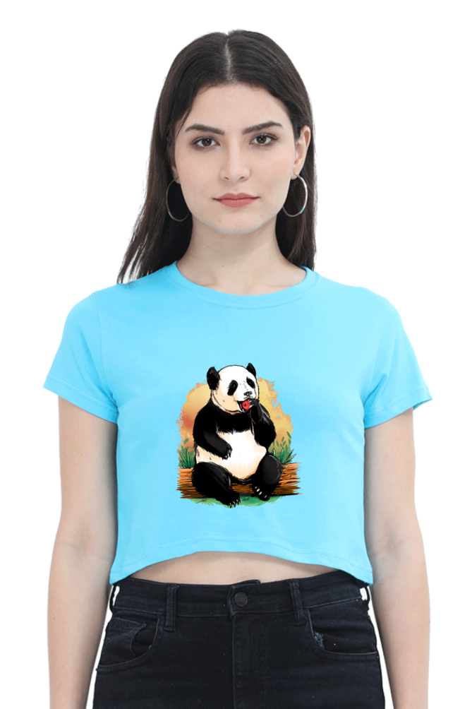 Panda Apple Crop Top