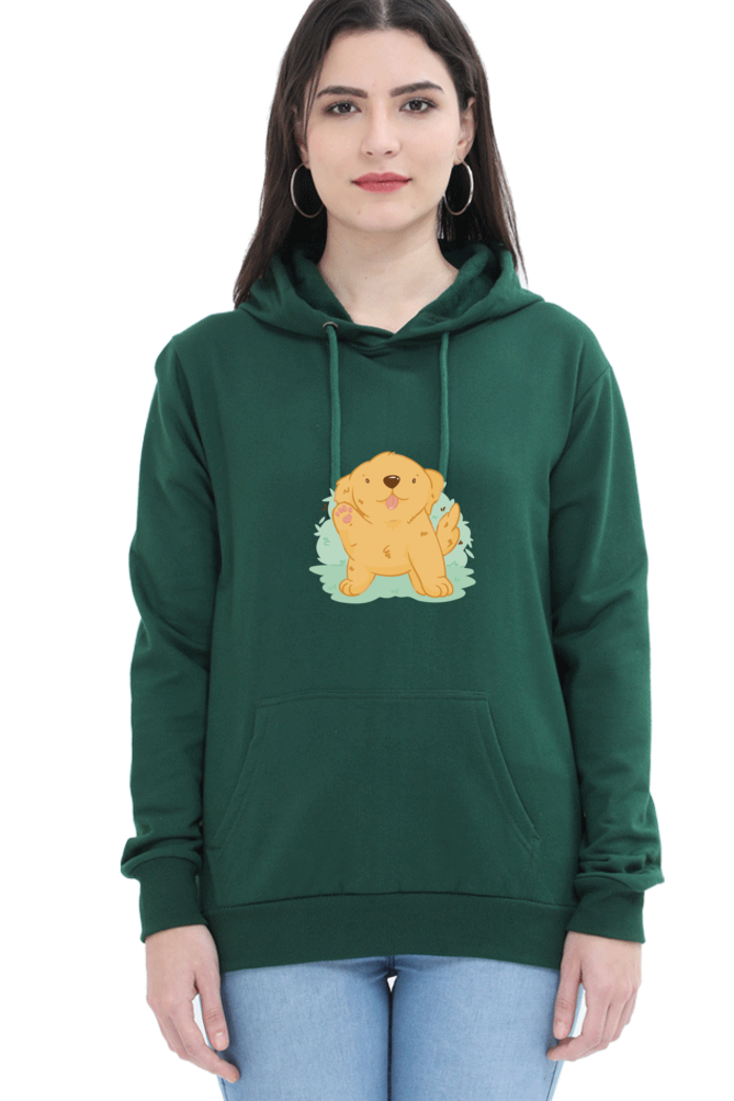 Golden Kawaii Hooded Sweat Shirt