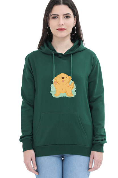 Golden Kawaii Hooded Sweat Shirt