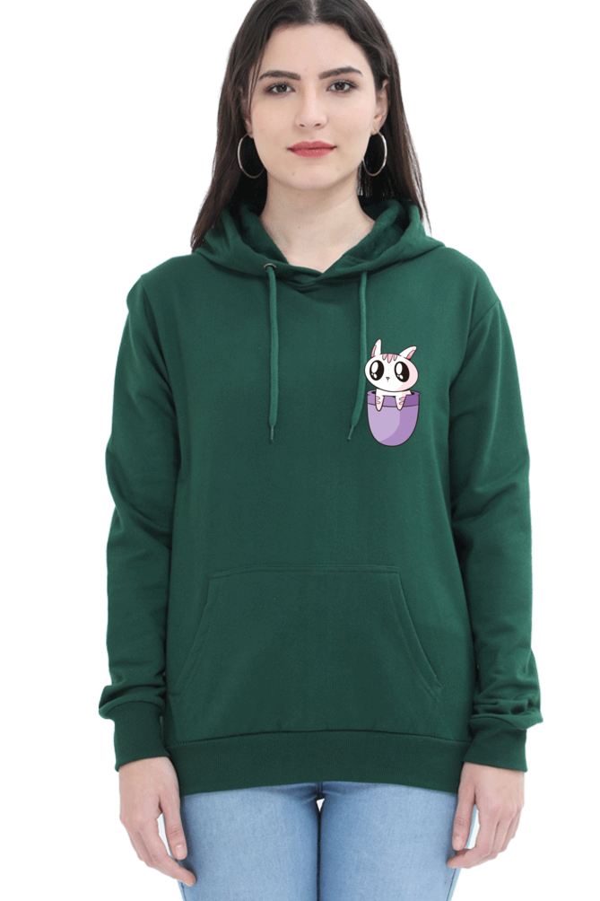 Pocket Cat Hooded Sweat Shirt