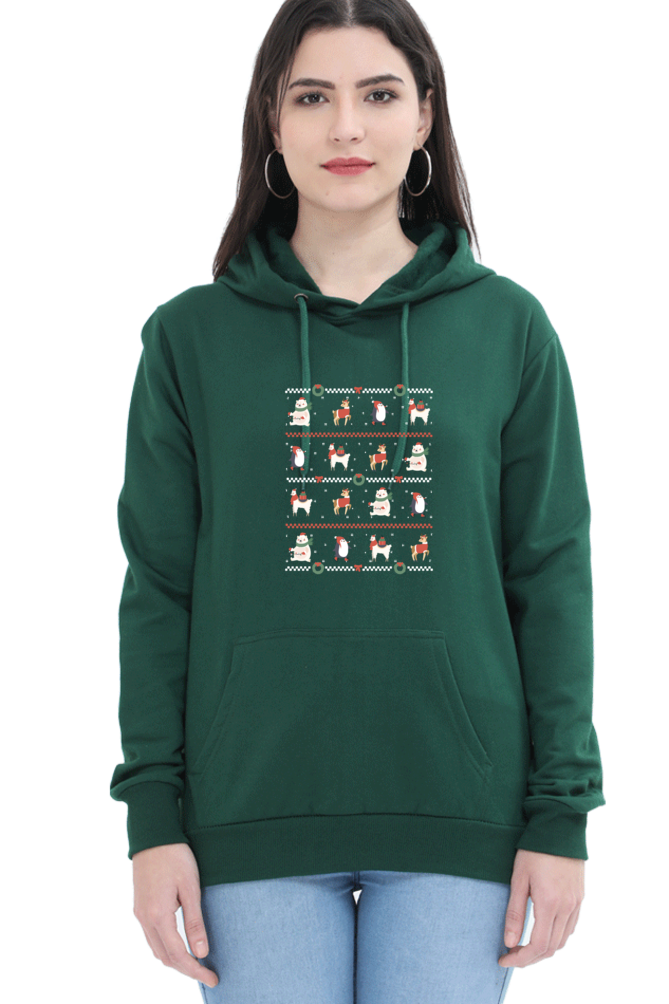 Ugly Sweater Animals Hooded Sweat Shirt