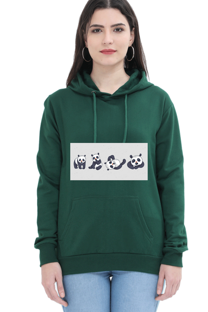 Cute Panda Set Hooded Sweat Shirt