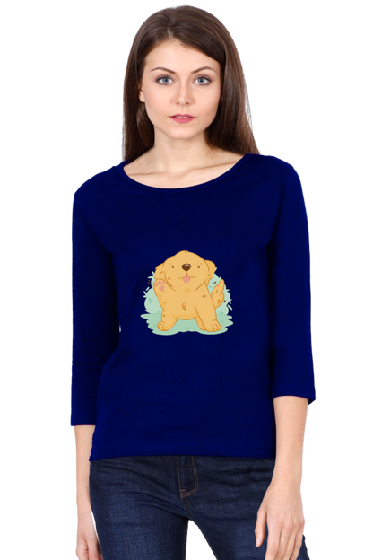 Golden Kawaii Round Neck Full Sleeve