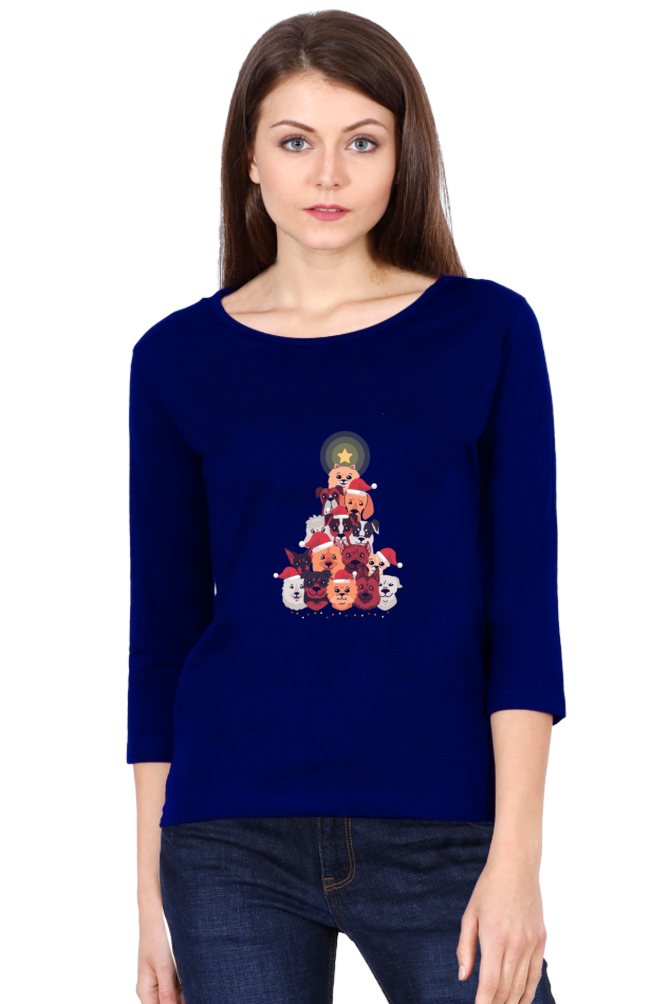 Dogs Christmas Round Neck Full Sleeve