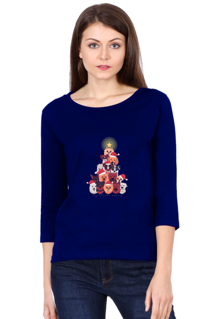 Dogs Christmas Round Neck Full Sleeve