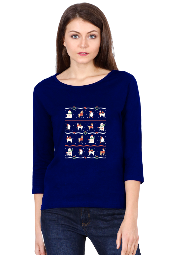 Ugly Sweater Animals Round Neck Full Sleeve